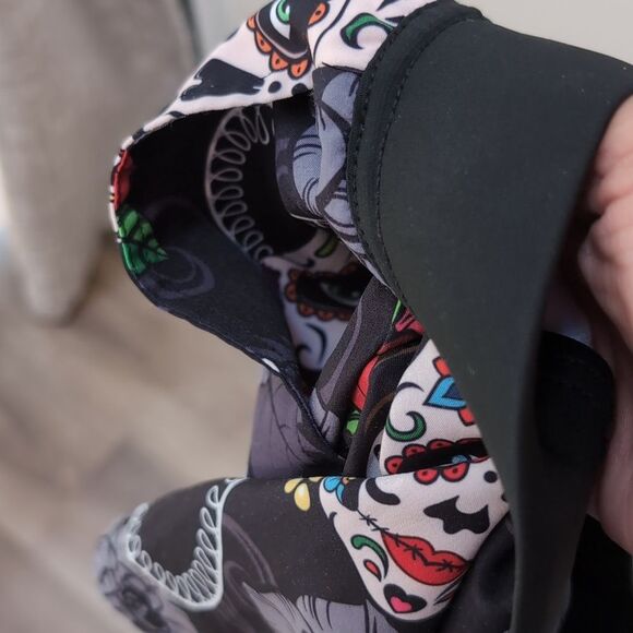 Tachuntfish THF Athletic Shorts Dia De Los Muertos Skull Pattern Men’s M - Picture 5 of 10